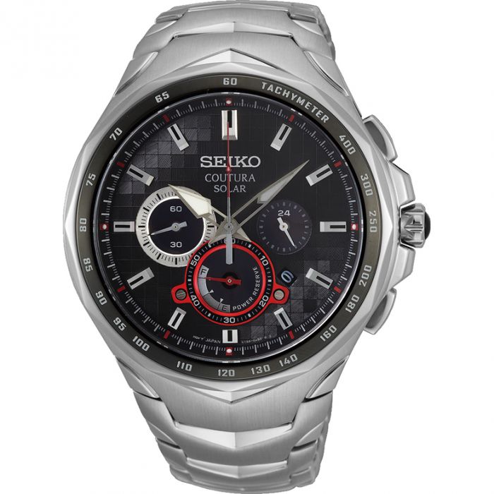 Seiko Coutura SSC743P-9 Solar Stainless Steel Mens Watch