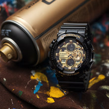 Load image into Gallery viewer, G-Shock GA-140GB-1A1DR Black and Gold Watch