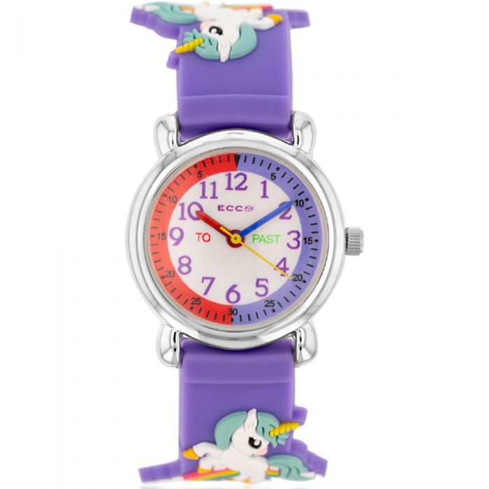 ECC Kids Purple Unicorn Watch