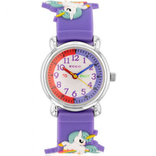 Load image into Gallery viewer, ECC Kids Purple Unicorn Watch