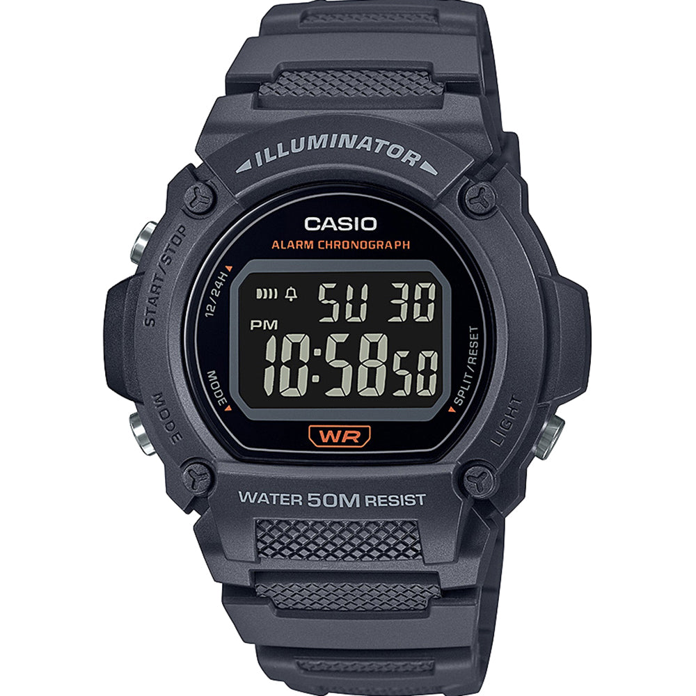 Casio W219H-8 Grey Digital Watch