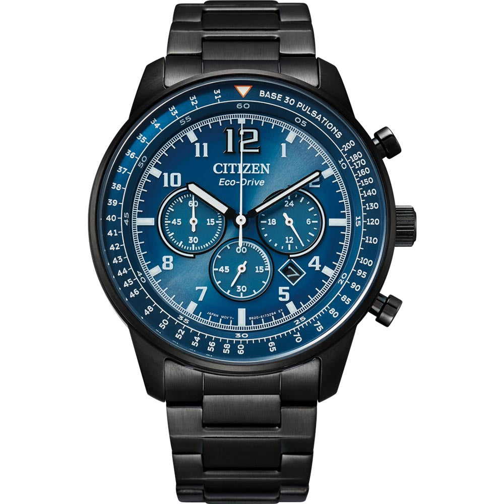 Citizen Eco Drive CA4505-80L Chronograph Black Stainless Steel