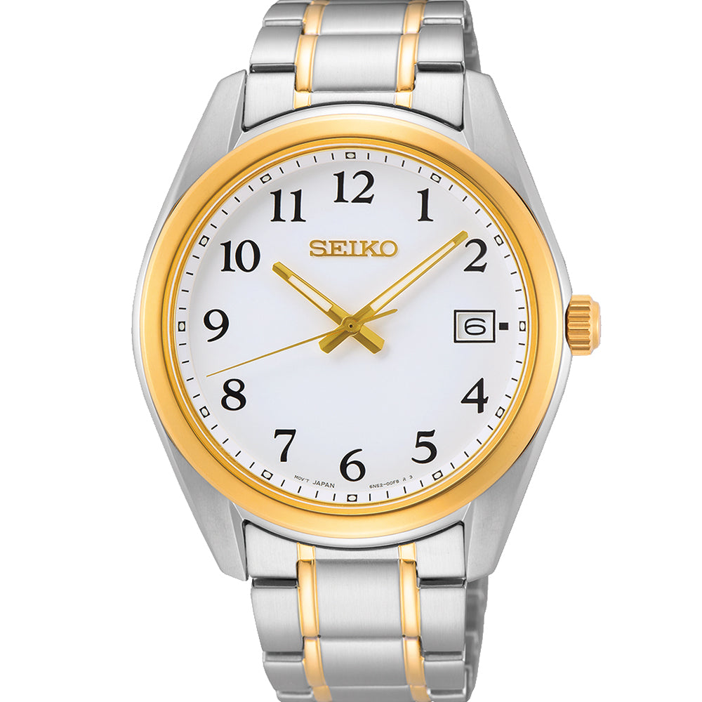 Seiko SUR460P Two Tone Mens Watch