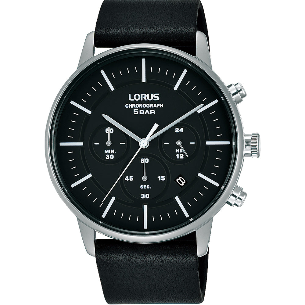Lorus RT307JX-9 Black Chronograph Mens Watch