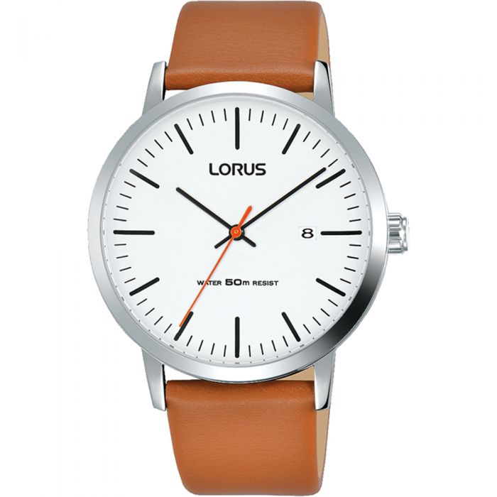 Lorus RH995JX-9 Tan Leather Mens Watch