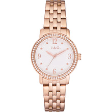 Load image into Gallery viewer, JAG J2442A Stone Set Rose Tone Womens Watch