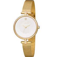 Load image into Gallery viewer, JAG J2230A Gold Tone Mesh Band Womens Watch