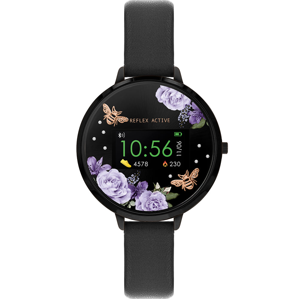 Reflex Active RA03-2018 Series 3 Black Midnight Garden Smart Watch