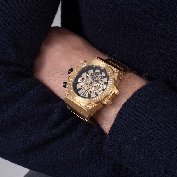 Guess GW0324G2 Exposure Gold Tone Watch – Shiels Jewellers