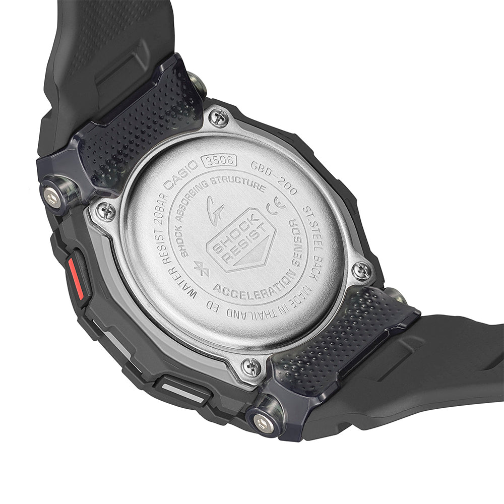 G-Shock GBD200-1 G-Squad Black Bluetooth Watch