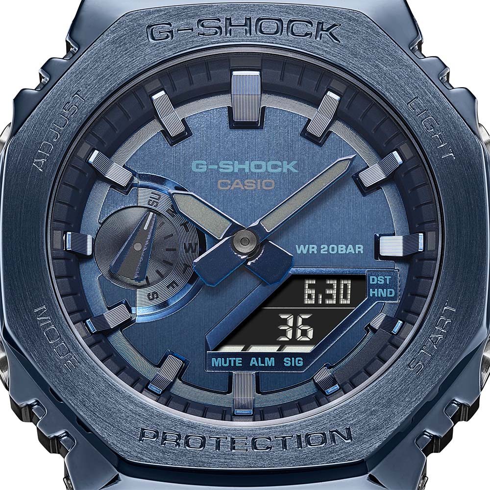 G-Shock GM2100N-2A Metal Covered Stainless Steel 'CasiOak'