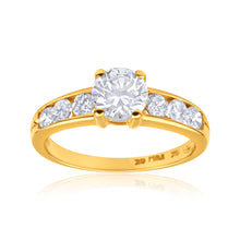 Load image into Gallery viewer, 9ct Yellow Gold Cubic Zirconia Ring