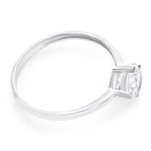 Load image into Gallery viewer, 9ct White Gold Zirconia Rounded Ring