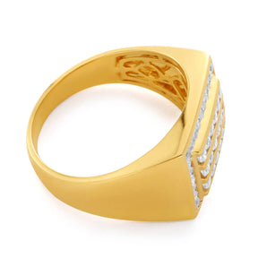 Cubic Zirconia Ring in 9ct Yellow Gold