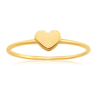 9ct Yellow Gold Heart Shape Ring – Shiels Jewellers