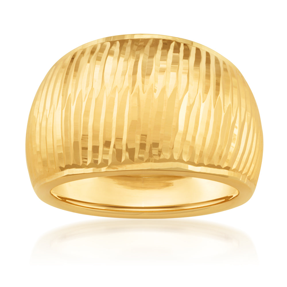 9ct Yellow Gold Dome Ring