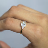 9ct Yellow Gold Zirconia Emerald Cut Ring