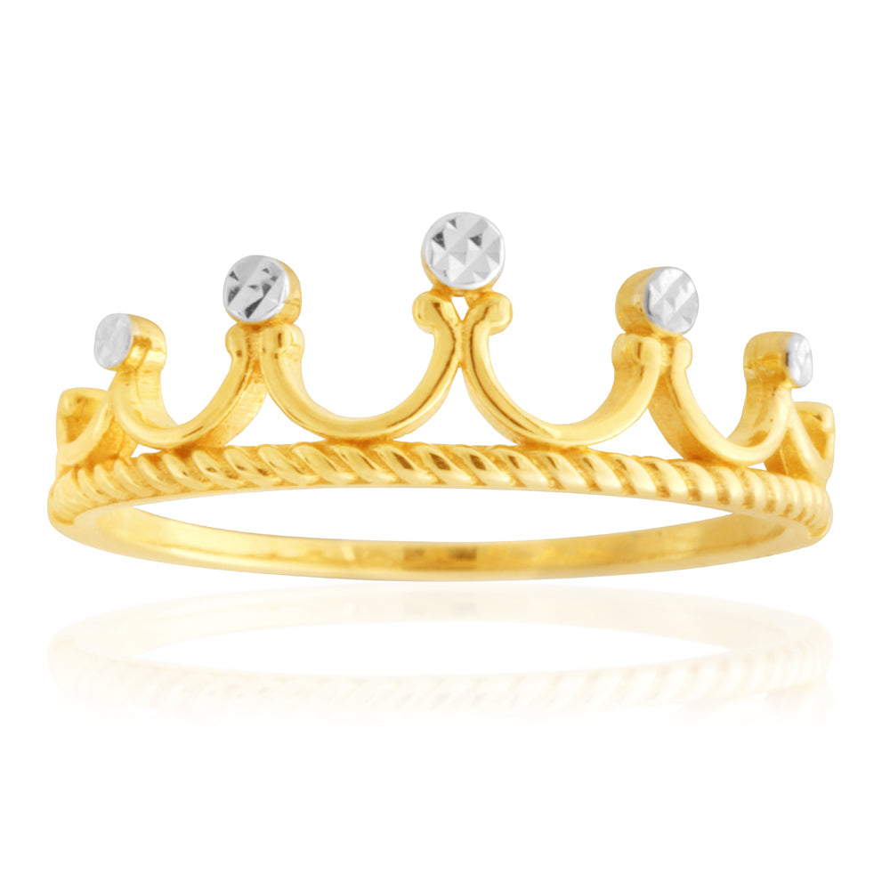 9ct Yellow Gold Crown Ring