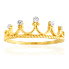 Load image into Gallery viewer, 9ct Yellow Gold Crown Ring