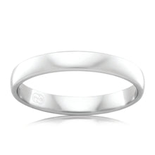 Load image into Gallery viewer, 9ct White Gold 3mm Classic Barrel Ring. Size K