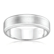 Load image into Gallery viewer, 9ct White Gold 6mm Ring. All Sizes