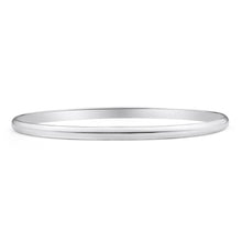 Load image into Gallery viewer, Solid Sterling Silver 4mm Plain 70mm Bangle