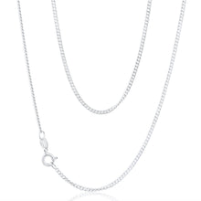 Load image into Gallery viewer, Sterling Silver Curb Link 50 Gauge Chain 45cm