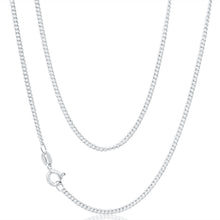 Load image into Gallery viewer, Sterling Silver Curb 50 Gauge Chain 50cm