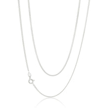 Load image into Gallery viewer, Sterling Silver 50 Gauge Curb Dicut Chain 55cm