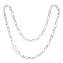 Load image into Gallery viewer, Sterling Silver Figaro Dicut Anklet 27cm