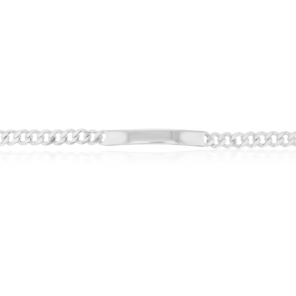 Sterling Silver 21cm ID Curb Bracelet