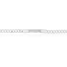 Load image into Gallery viewer, Sterling Silver 21cm ID Curb Bracelet