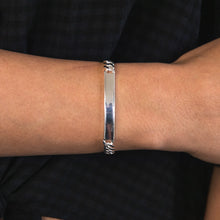 Load image into Gallery viewer, Sterling Silver 21cm ID Curb Bracelet