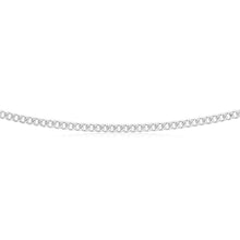 Load image into Gallery viewer, Sterling Silver 80 Gauge Diamond Cut 50cm Curb Chain