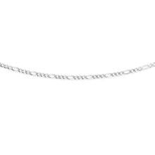 Load image into Gallery viewer, Sterling Silver Figaro 1:3 Dicut Chain 45cm