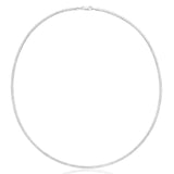 Sterling Silver Omega 2.5mm Necklace 45cm