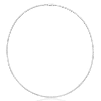 Sterling Silver Omega 2.5mm Necklace 45cm