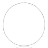 Sterling Silver Omega 2.5mm Necklace 45cm