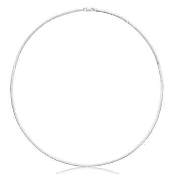 Sterling Silver Omega 2.5mm Necklace 45cm