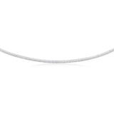 Sterling Silver Omega 2.5mm Necklace 45cm