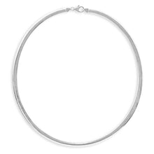Load image into Gallery viewer, Sterling Silver Reversible Omega 5mm Chain
