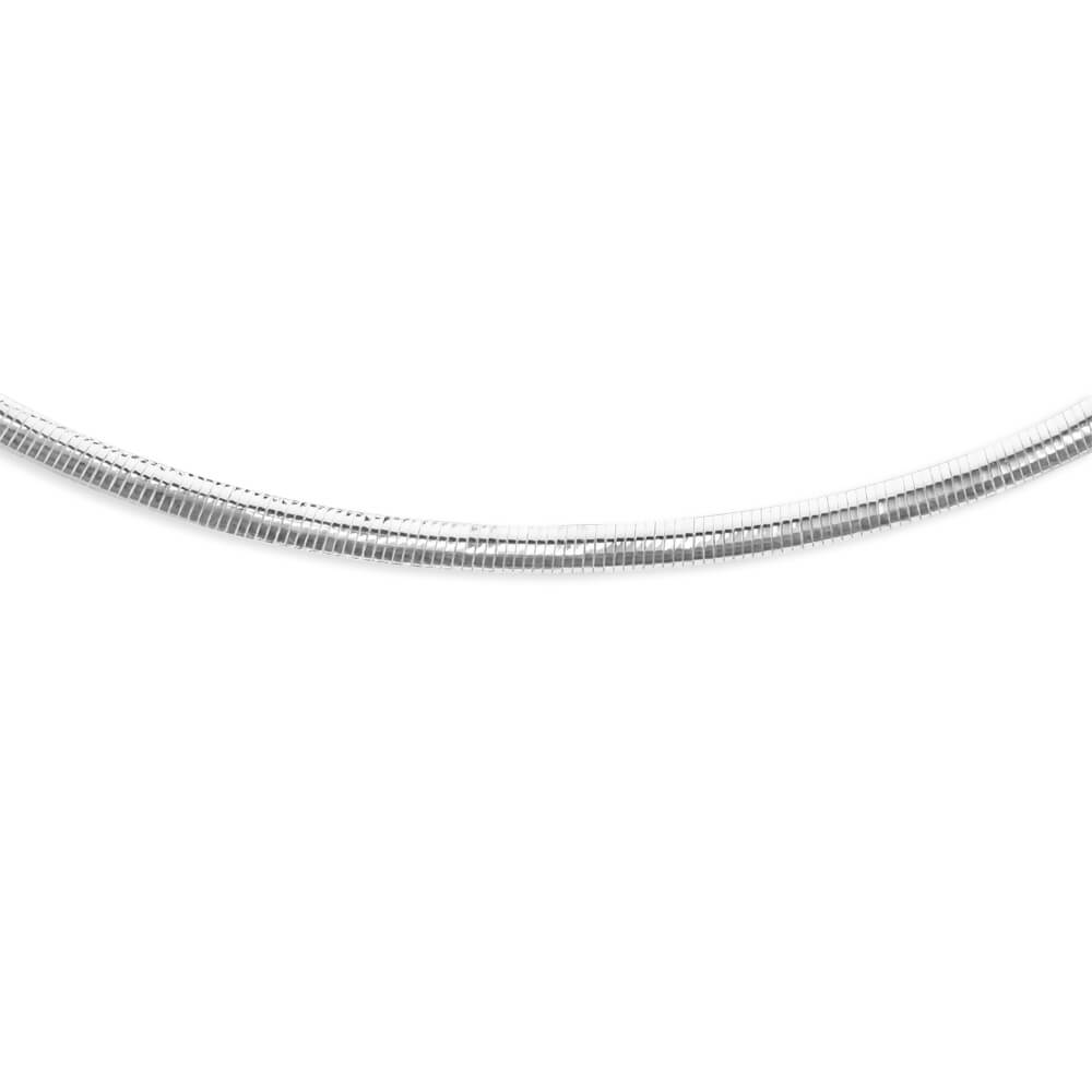 Sterling Silver Reversible Omega 5mm Chain