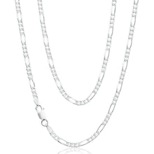 Load image into Gallery viewer, Sterling Silver 50cm Diamond Cut Figaro 1:3 Chain
