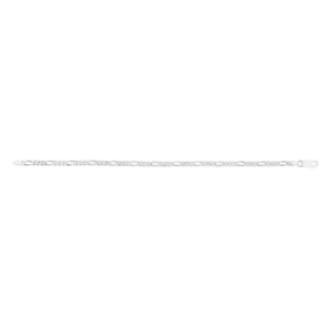 Sterling Silver Figaro 100 Gauge 21cm Bracelet