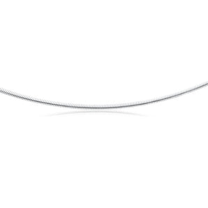 Sterling Silver 45cm 60 Gauge Flat Snake Chain