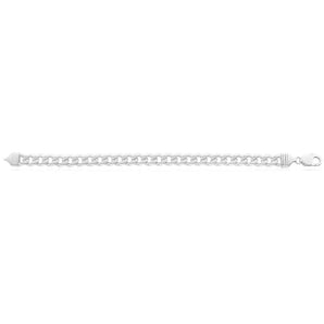 Sterling Silver Dicut Heavy Curb 250 Gauge Bracelet 23cm