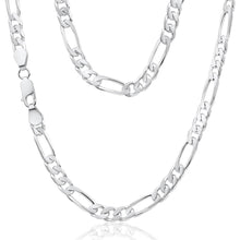 Load image into Gallery viewer, Sterling Silver 55cm Diamond Cut Figaro 1-3 Chain