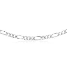 Load image into Gallery viewer, Sterling Silver 55cm Diamond Cut Figaro 1-3 Chain