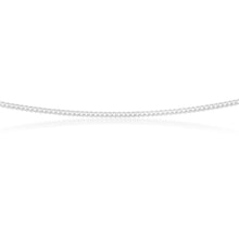 Load image into Gallery viewer, Sterling Silver Diamond Cut 70cm Curb Chain