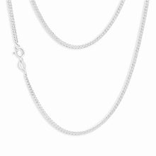 Load image into Gallery viewer, Sterling Silver Diamond Cut 40cm Curb Chain